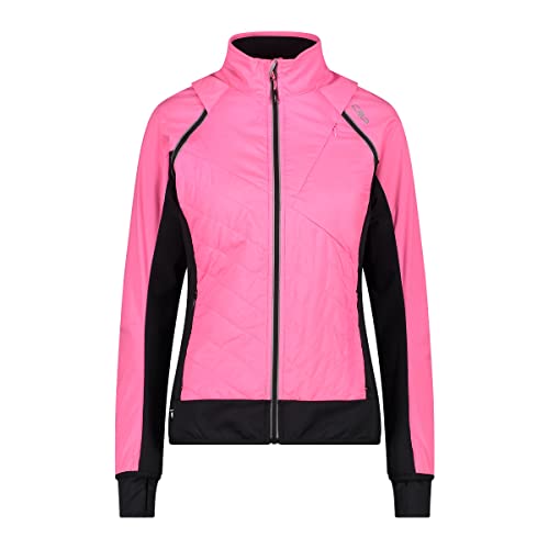 CMP Hybrid-Fleece mit abnehmbaren Ärmeln Frau, pink fluo von CMP