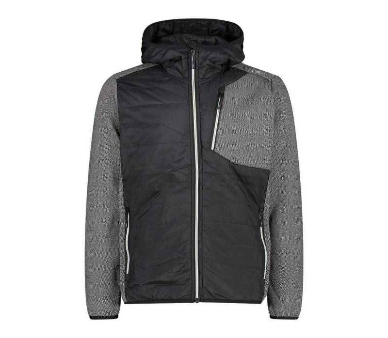 CMP Hybridjacke mit Kapuze und Frontwattierung schwarz Herren von CMP