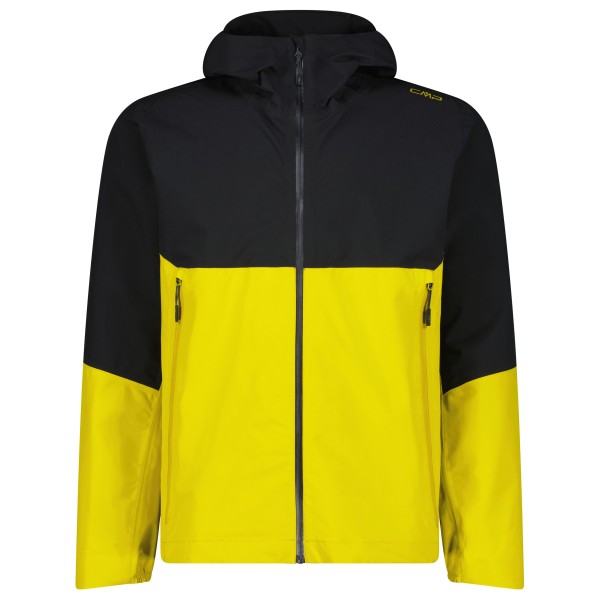 CMP - Jacket Fix Hood 2 Layer - Regenjacke Gr 52 gelb/schwarz von CMP