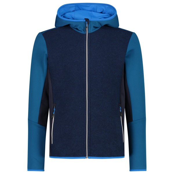 CMP - Jacket Fix Hood Bonded Wooltech - Wolljacke Gr 54 blau von CMP