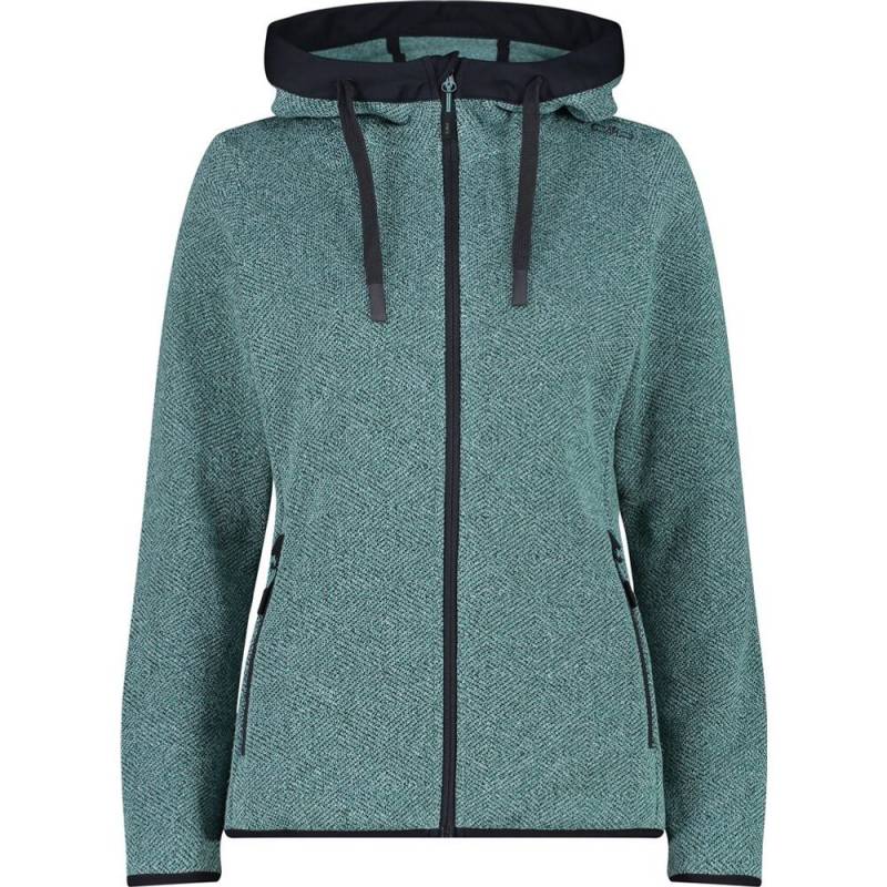 CMP Jacket Fix Hood Damen Midlayer agave 38 von CMP