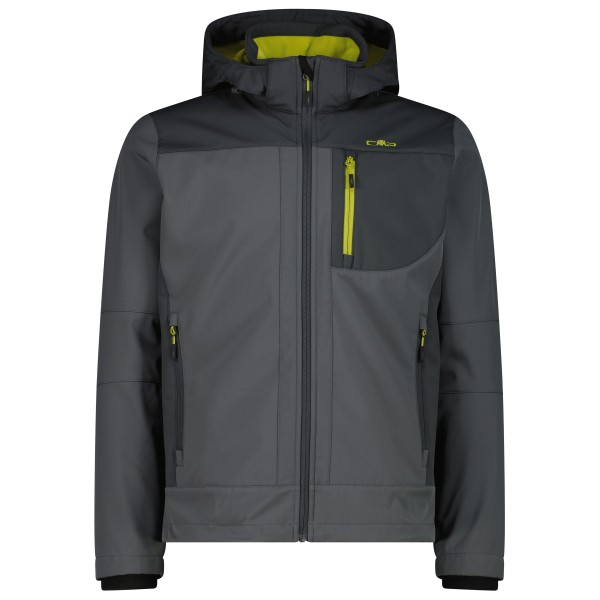 CMP - Jacket Zip Hood Softshell - Softshelljacke Gr 46 grau von CMP