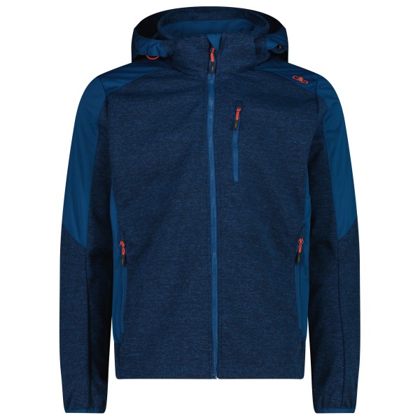 CMP - Jacket Zip Hood Softshell - Softshelljacke Gr 48 blau von CMP