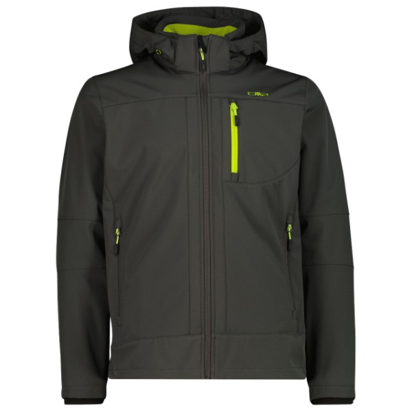 CMP - Jacket Zip Hood Softshell - Softshelljacke Gr 48 grau von CMP