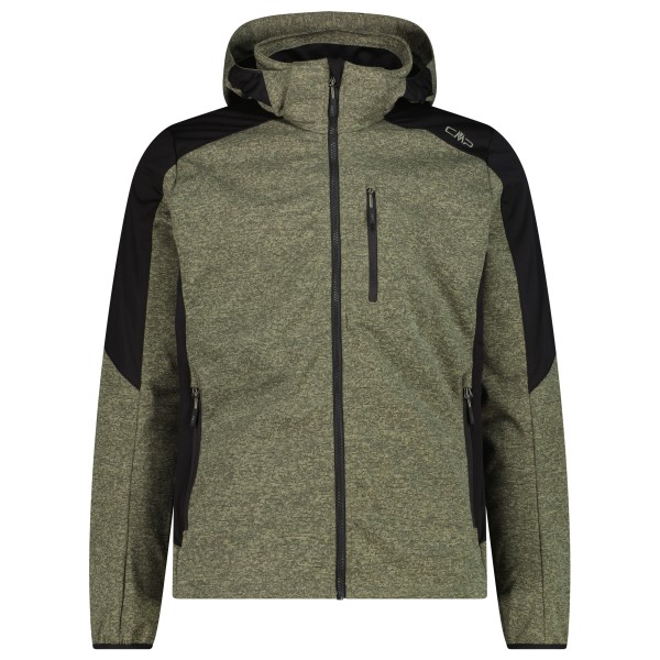 CMP - Jacket Zip Hood Softshell - Softshelljacke Gr 48 oliv von CMP