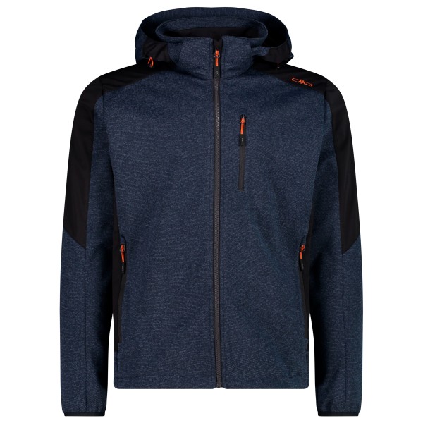 CMP - Jacket Zip Hood Softshell - Softshelljacke Gr 50 blau von CMP