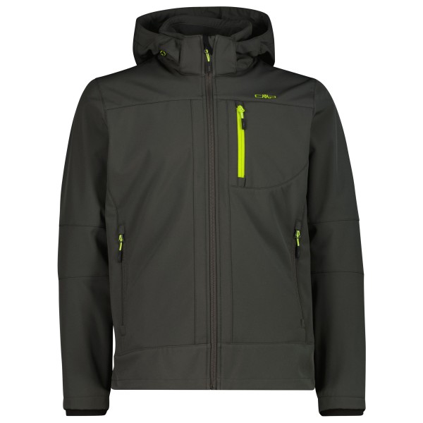 CMP - Jacket Zip Hood Softshell - Softshelljacke Gr 52 grau von CMP