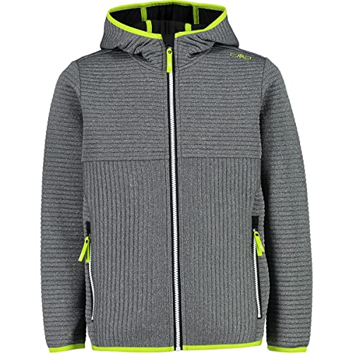 CMP Jungen Bonded Jersey Jacket Hooded Jacke, Schwarz Mel-Acid, 110 CMP Jungen Bonded Jersey Jacket Hooded Jacke, Schwarz Mel-Acid, 110 von CMP