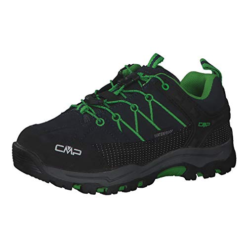 CMP Kids Rigel Low Trekking Shoes Wp Jungen Trekking-Schuhe , Blau Grün B Blue Gecko, 40 EU von CMP