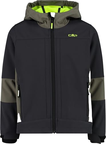 CMP KID JACKET FIX HOOD ANTRACITE-OLIVE - 128 von CMP