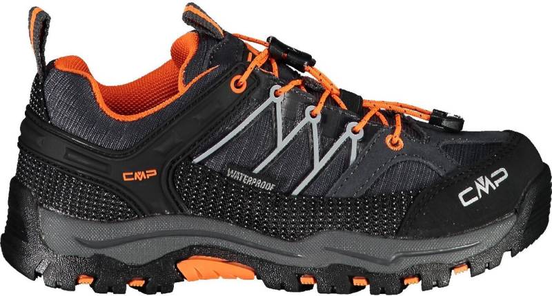 CMP KIDS RIGEL LOW TREKKING SHOES WP ANTRACITE-FLASH ORANGE Trekkingschuh von CMP