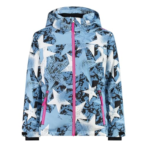 CMP Kid G Jacket Snaps Hood Skylight-Bianco-Antracite - 140 von CMP