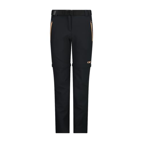 CMP Kid G Zip Off Pant Antracite-SALMONE - 128 von CMP