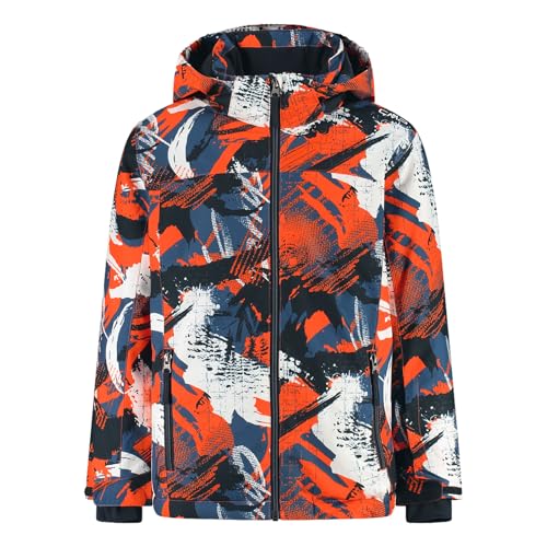 CMP Kid Jacket Snaps Hood Bluestone-Arancio - 140 von CMP