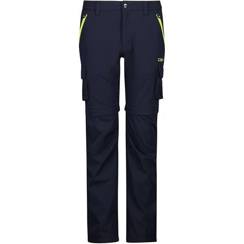 CMP Kinder Zipphose Black Blue-Lime 140 von CMP