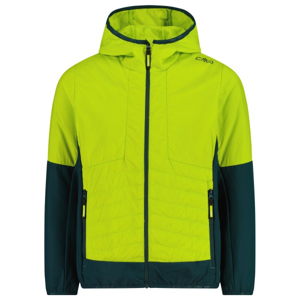 CMP - Kid's Hybrid Jacket Fix Hood Ripstop - Kunstfaserjacke Gr 110 grün von CMP
