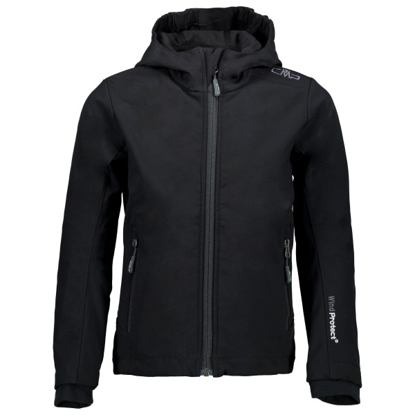 CMP - Kid's Jacket Fix Hood 3A29385 - Softshelljacke Gr 92 schwarz von CMP