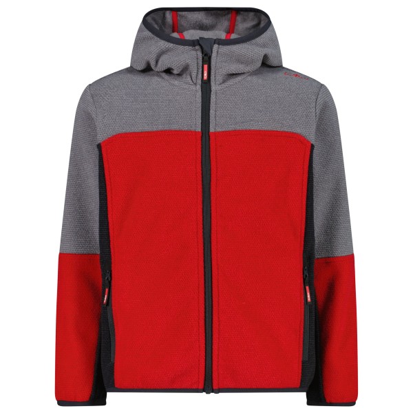 CMP - Kid's Jacket Fix Hood Jacquard Knitted - Fleecejacke Gr 104 rot CMP - Kid's Jacket Fix Hood Jacquard Knitted - Fleecejacke Gr 104 rot von CMP