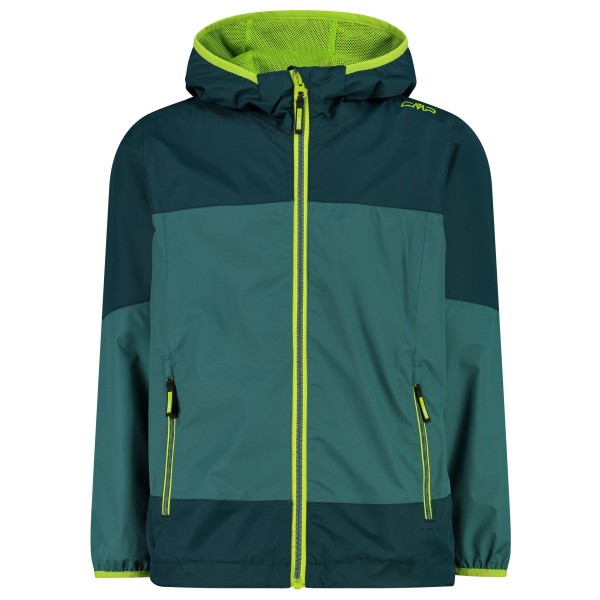 CMP - Kid's Jacket Fix Hood Ripstop - Regenjacke Gr 164 türkis/blau von CMP