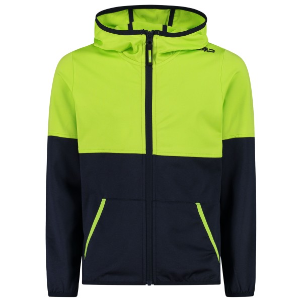 CMP - Kid's Jacket Fix Hood Stretch - Fleecejacke Gr 128 grün von CMP