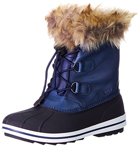 CMP Unisex Kinder Kids Anthilian Snow Boot Wp Walking Shoe, Black Blue, 28 EU von CMP
