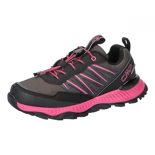 CMP Kids Atik Low Wp Outdoor Shoes-3q67894 Walking Shoe, Schwarz Fuchsia, 32 EU von CMP