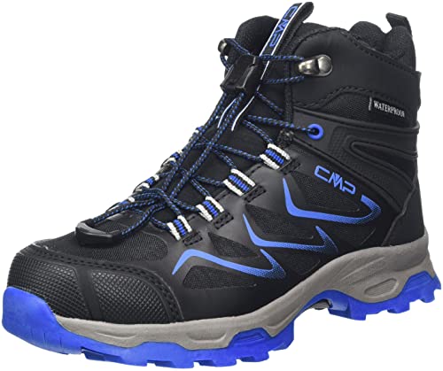 CMP Byne Mid Wp Outdoor Shoes, Nero-Royal, Unisex-Kids, 37 von CMP