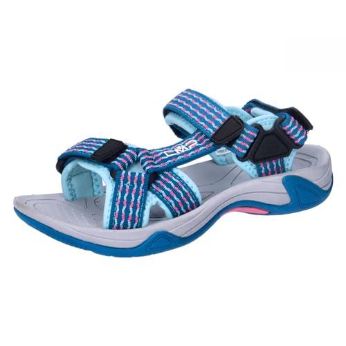 CMP Kids Hamal Hiking Sport Sandal, Deep Lake-Pink Fluo, 30 EU von CMP