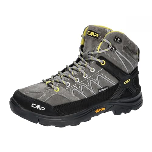 CMP Kids Moon MID WP Shoes Trekking-Schuhe, Grau-Zitronengelb (Graffite-Zolfo), 41 EU von CMP