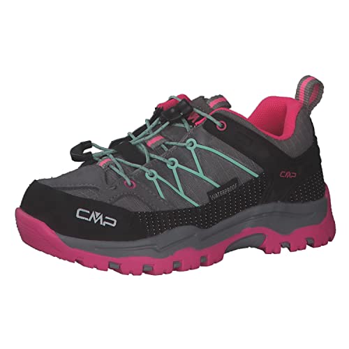 CMP Kids Rigel Low Shoe Wp Trekking-& Wanderhalbschuhe, Cemento-Pink Fluo, 30 EU von CMP