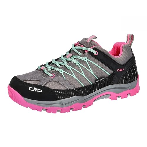 CMP Rigel Low Shoe Wp Trekking-& Wanderhalbschuhe, Cemento-Pink Fluo, 38 EU von CMP