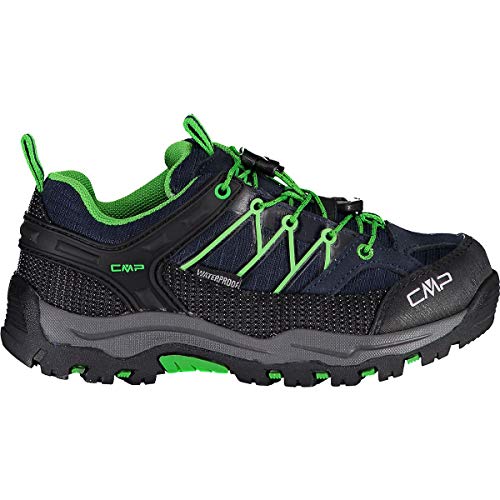 CMP Kids Rigel Low Shoe Wp Trekking-& Wanderhalbschuhe, Schwarz Blau Gecko, 29 EU von CMP