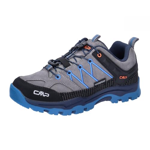 CMP Kids Rigel Low Trekking Shoes Wp Wanderschuhe, Graffite-Oltremare, 35 EU von CMP