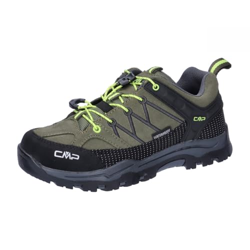 CMP Kids Rigel Low Trekking Shoes Wp Unisex Kinder Trekking-Schuhe, Olive Yellow Fluo, 30 EU von CMP