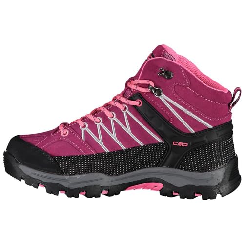 CMP Kids Rigel Mid Trekking Shoes Wp Walking Shoe, Berry-Pink Fluo, 25 EU von CMP