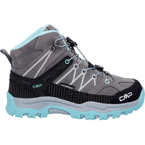 CMP Unisex Kinder Kids Rigel Mid Trekking Shoes Wp Wanderschuhe, Cemento Alluminio, 32 EU von CMP