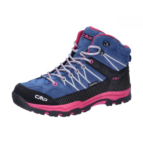 CMP Kids Rigel Mid Trekking Shoes Wp Wanderschuhe, Ocean-Fuxia, 38 EU von CMP