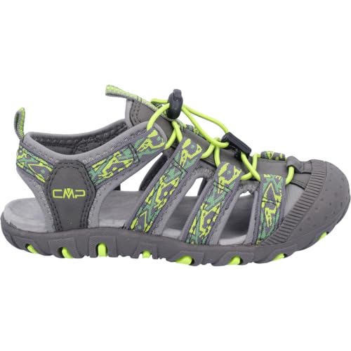 CMP Kids SAHIPH Hiking Sportliche Sandale, Grau-Limettengrün (Graffite-Lime Green), 38 EU von CMP