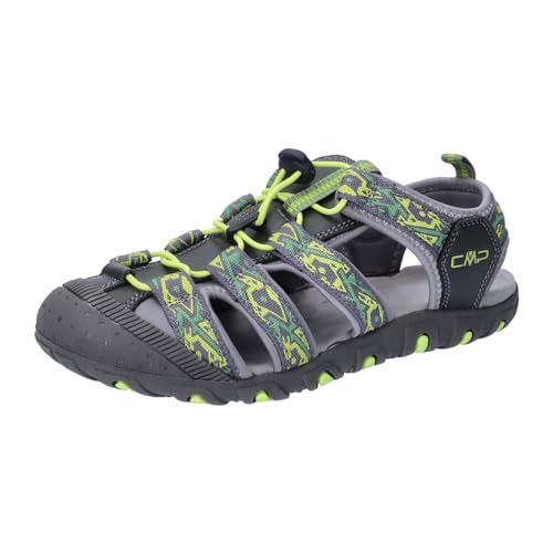 CMP Kids SAHIPH Hiking Sportliche Sandale, Grau-Limettengrün (Graffite-Lime Green), 39 EU von CMP