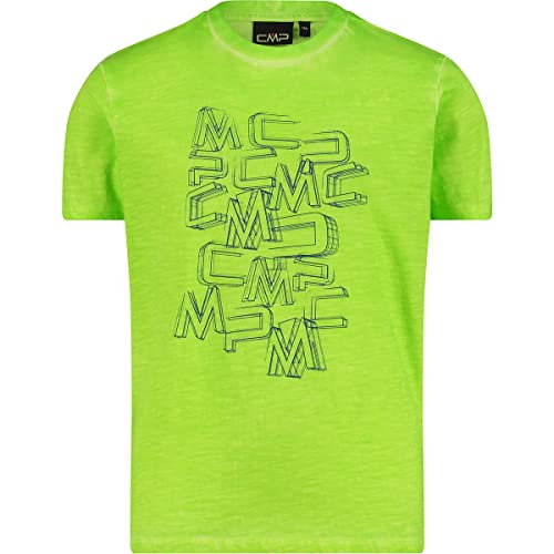 CMP Kinder Boys Print T-Shirt, Limegreen, 176 von CMP