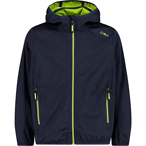 CMP Kinder Boys Softshell Jacke, b.blue-limegreen, 104 von CMP