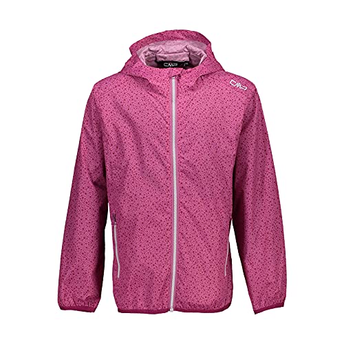 CMP Kinder Jacke Regenjacke Kid Rain Fix Hood Jacket, Farbe:Violett, Größe:176, Artikel:-H786 Mauve von CMP