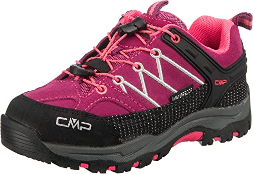 CMP Kinder Trekking Schuhe Rigel Low WP 3Q13244 Berry-Pink Fluo 28 von CMP