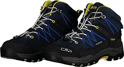 CMP Kinder Rigel Mid Trekking Shoe WP Cosmo blau/Lemonade - 37 von CMP