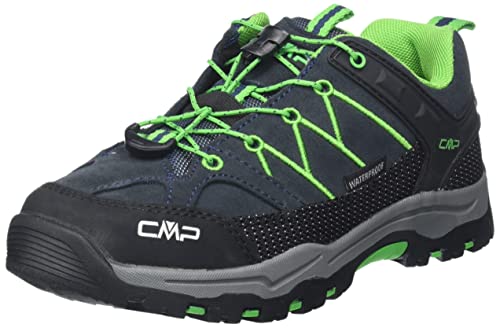 CMP Unisex Kinder Kids Rigel Low Trekking Shoes Wp Wanderschuh, B Blue Gecko, 29 EU von CMP