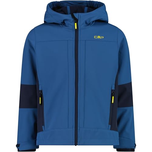 CMP Kinder Softshell Hoodie Jacke, bluestone-b. blue, 152 von CMP