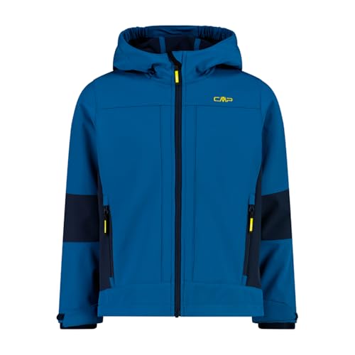 CMP Kinder Softshell Hoodie Jacke, bluestone-b. blue, 176 von CMP