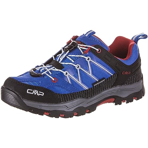 CMP Kids Rigel Low Trekking Shoe WP Walking-Schuh, Cobalto-Stone-FIRE, 28 EU von CMP