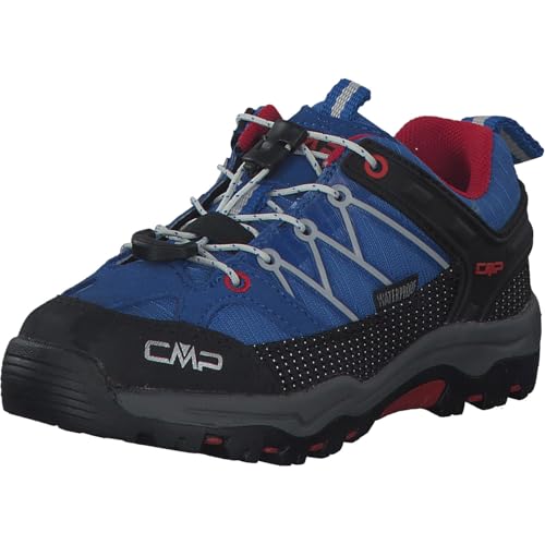 CMP Jungen Rigel Low Trekking Shoe Wp Walking Schuh, Cobalto Stone Fire, 41 EU von CMP