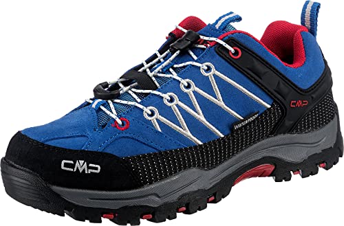 CMP Kinder Trekking Schuhe Rigel Low WP 3Q13244 Cobalto-Stone-Fire 29 von CMP